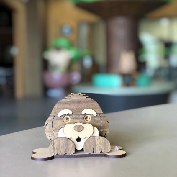 【全館現貨】【馬爾濟斯 眼鏡架】小狗 狗狗 造型 手作 DIY 組裝 收納盒 收納 動手做 寵物 西施犬 居家收納 眼鏡盒 