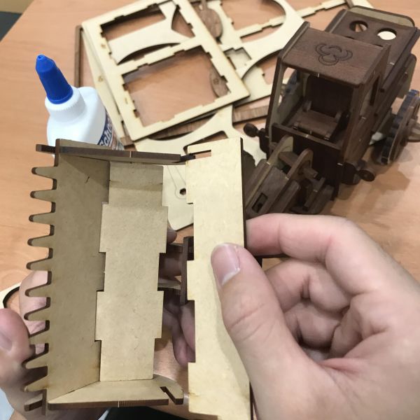 【全館現貨】卷木森活館【推土機筆筒】DIY 組裝 木製玩具 動手做 