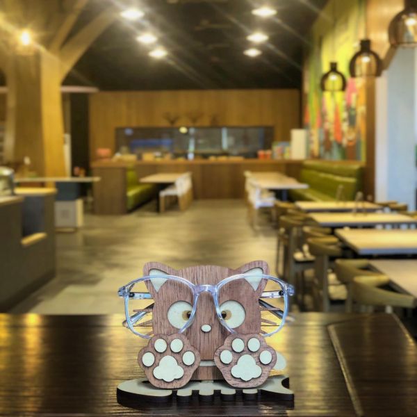 【全館現貨】【貓咪 眼鏡架】小貓咪 造型 手作 DIY 組裝 模型 動手做 辦公室 收納盒 收納 動手做 寵物 