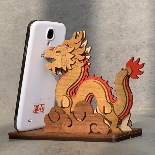 錢龍來 手機架｜招財｜擺飾｜送禮｜咬錢 