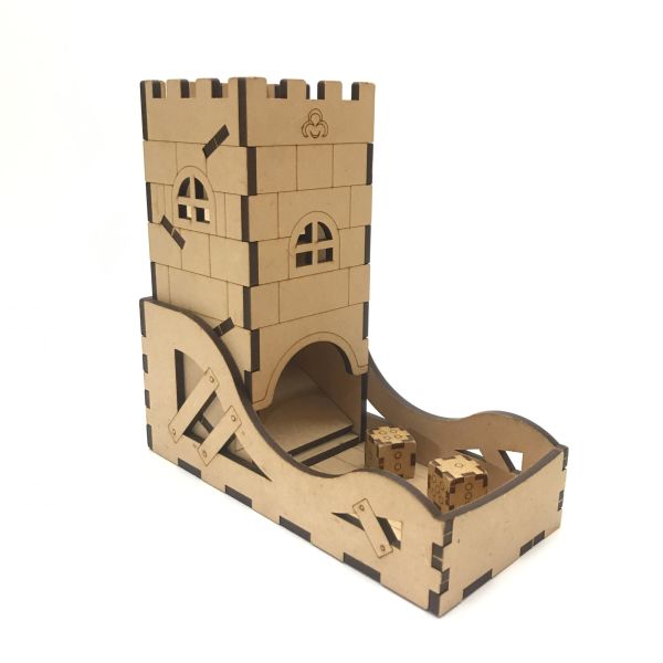 【全館現貨】【骰子塔 (附槌子)】骰子 十八豆子 桌遊 遊戲 DIY 組裝 木製玩具 動手做 兒童玩具 益智遊戲 