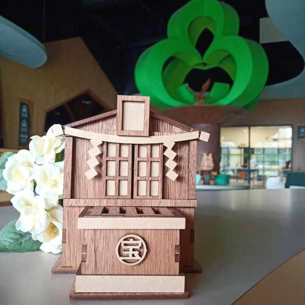 免運 現貨【神社存錢筒】手作DIY 小費箱 打賞箱 小網神社 御守 新年禮物 存錢罐 木製 日式擺設 日本選物 日式擺件 