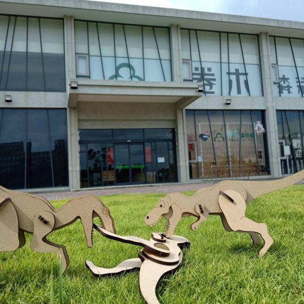 【全館現貨】卷木森活館【大恐龍 模型 公仔 暴龍】DIY 組裝 木製玩具 模型 動手做 兒童玩具 辦公室 童趣 可愛 