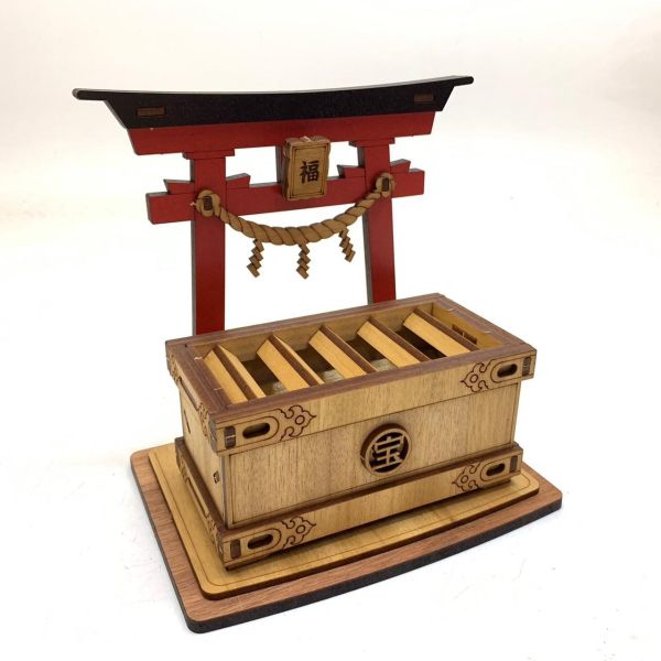 現貨【鳥居 賽錢箱】手作DIY 小費箱 打賞箱 木製 存錢筒 日式 木質 新年禮物 存錢罐 御守 客製化禮物 撲滿 