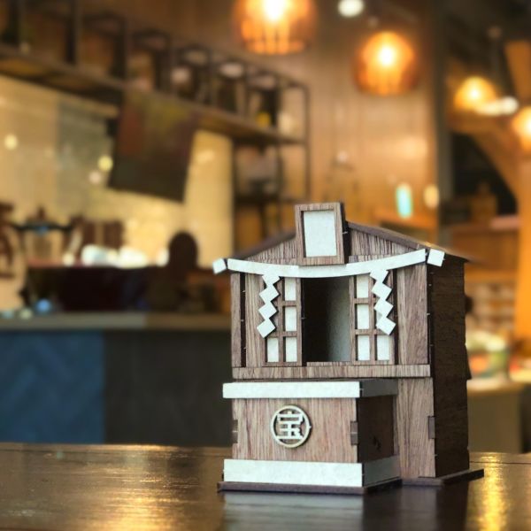 免運 現貨【神社存錢筒】手作DIY 小費箱 打賞箱 小網神社 御守 新年禮物 存錢罐 木製 日式擺設 日本選物 日式擺件 