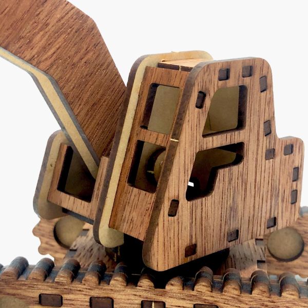 【全館現貨】卷木森活館【挖土機】DIY 組裝 木製玩具 動手做 交通工具 模型車 玩具車 車車玩具 質感 