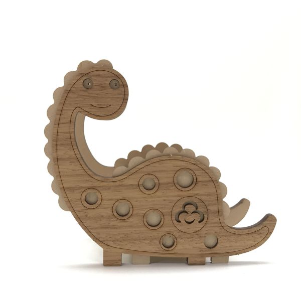 【全館現貨】卷木森活館【脖子短短 腕龍筆筒】恐龍 造型 DIY 組裝 木製玩具 模型 動手做 兒童玩具 辦公室 