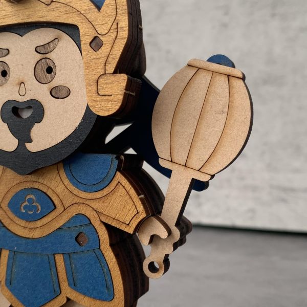 【現貨】門神遙遙 五福臨門 四季平安 筆筒 招財擺飾 手作 DIY 木質 新年 年節送禮 過年裝飾 過年布置 新年禮物 