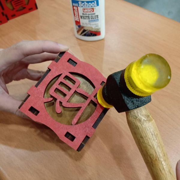 【現貨】【招財進寶 存錢筒】造型 開運 招財 diy 手作 組裝 存錢罐 文具 木製 玩具 動手做 擺飾 新年禮物 過年 