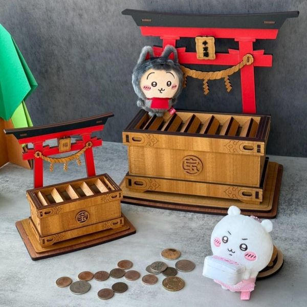 巨大化 | 鳥居 賽錢箱 存錢筒 | 公仔擺件 