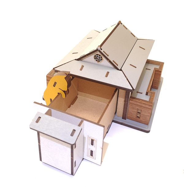 【現貨】收納盒 抽屜盒 木製收納 桌面收納 桌上小物 收納 文創禮品 創意置物盒 鹿港 公會堂 辦公室 