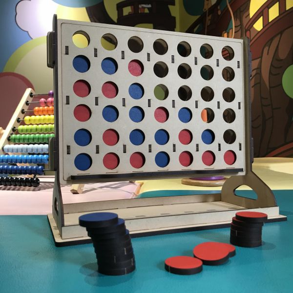 卷木 屏風式四子棋 