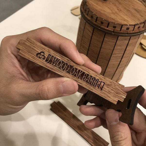 現貨【橡木桶存錢筒】創意 存錢罐 DIY 組裝 酒鬼 酒空 手作 木製 擺飾 小費箱 打賞 交換禮物 質感 聖誕節熱紅酒 