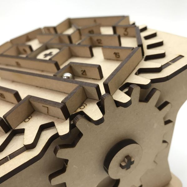 【全館現貨】卷木森活館【旋轉迷宮】DIY 組裝 木製玩具 模型 動手做 兒童玩具 益智 