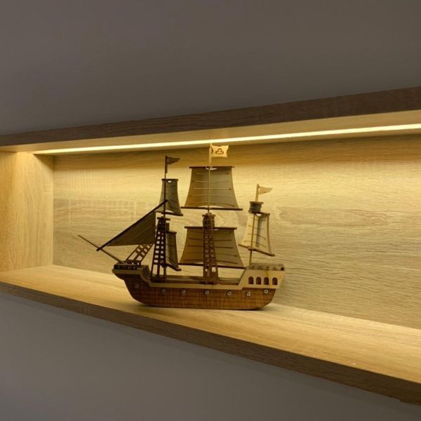 【現貨】手作DIY【大船入港 一帆風順 帆船】達人等級 組裝 木製玩具 模型 海賊王 動手做 兒童玩具 擺飾 霸氣 畢業 