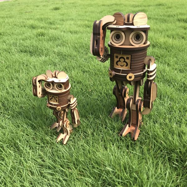 【全館現貨】【卷兒機器人公仔拼板】DIY 組裝 木製玩具 模型 動手做 兒童玩具 達人 