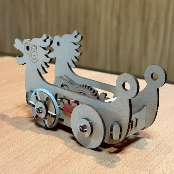 跑跑龍舟 木質玩具 玩具車 手作 diy 