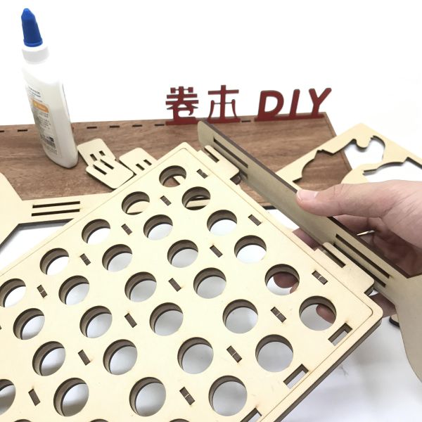 卷木 屏風式四子棋 