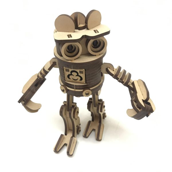 【全館現貨】【卷兒機器人公仔拼板】DIY 組裝 木製玩具 模型 動手做 兒童玩具 達人 