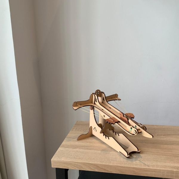 【全館現貨】卷木森活館【老鷹彈弓】DIY 組裝 木製玩具 模型 動手做 兒童玩具 玩具槍 