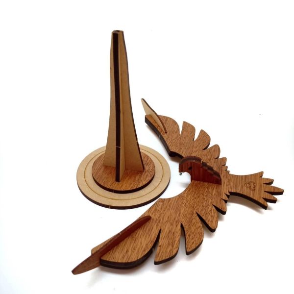 【現貨】卷木森活館【平衡老鷹】大展鴻圖 DIY 組裝 木製玩具 模型 動手做 兒童玩具 益智 科學玩具 桌遊 畢業禮物 