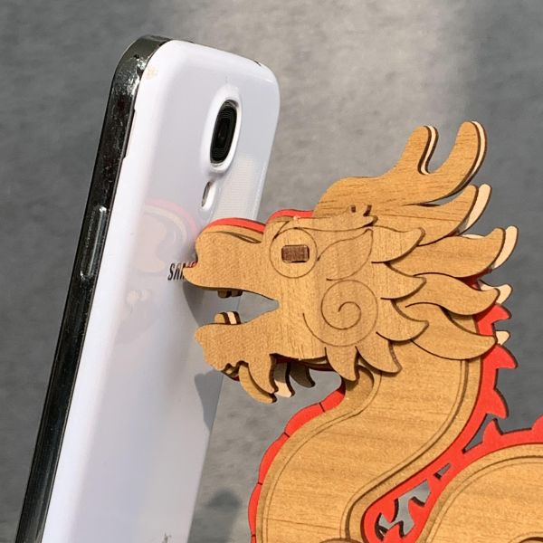 錢龍來 手機架｜招財｜擺飾｜送禮｜咬錢 