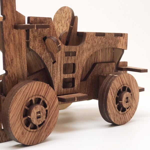 【全館現貨】卷木森活館【堆高機】手作DIY 組裝 木製玩具 動手做 交通工具 模型 玩具車 