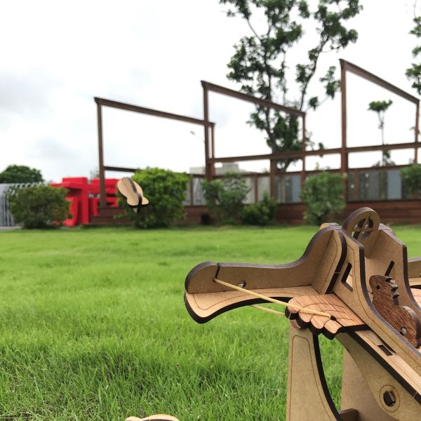 【全館現貨】卷木森活館【老鷹彈弓】DIY 組裝 木製玩具 模型 動手做 兒童玩具 玩具槍 