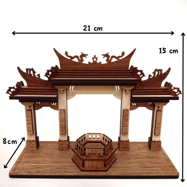 【手作DIY】鹿港 媽祖廟 牌樓 天后宮 模型神轎 武轎 棚轎 小神房 廟會 廟宇模型 宮廟模型 模型廟 陣頭 白沙屯 拱天宮 