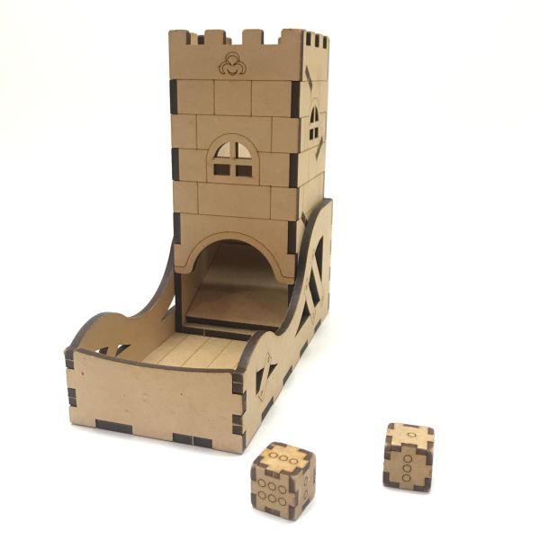 【全館現貨】【骰子塔 (附槌子)】骰子 十八豆子 桌遊 遊戲 DIY 組裝 木製玩具 動手做 兒童玩具 益智遊戲 