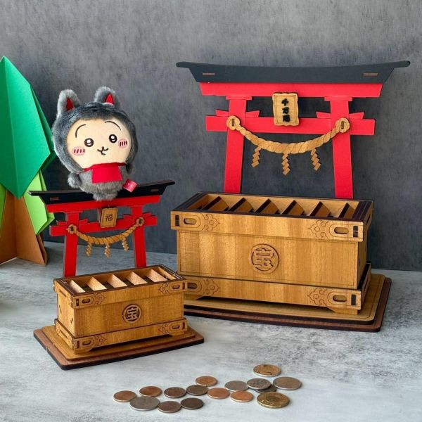 巨大化 | 鳥居 賽錢箱 存錢筒 | 公仔擺件 