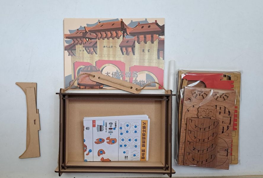 【手作DIY】彰化大佛 不倒翁 八卦山 牌樓 置物盤 收納 模型 袖珍 迷你 建築模型 組裝 