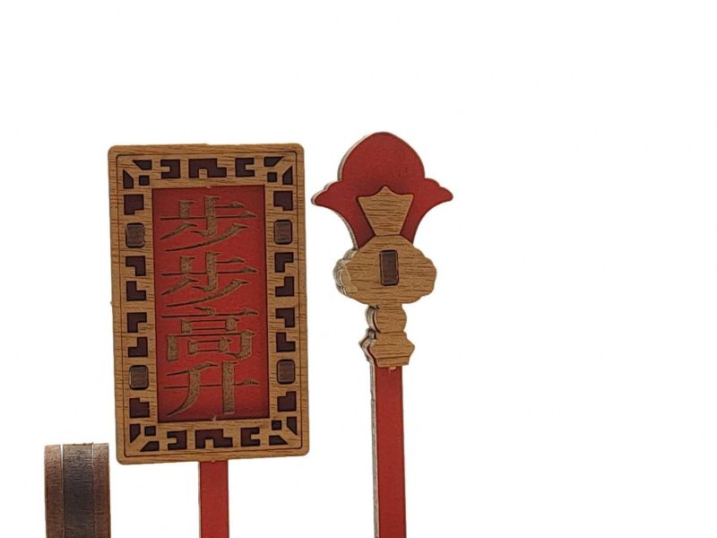 【全館現貨】【祈福筆座】 白沙屯 拱天宮 粉紅超跑 可客製化 DIY 組裝 木製玩具 模型 動手做 辦公室 筆架 文昌筆 