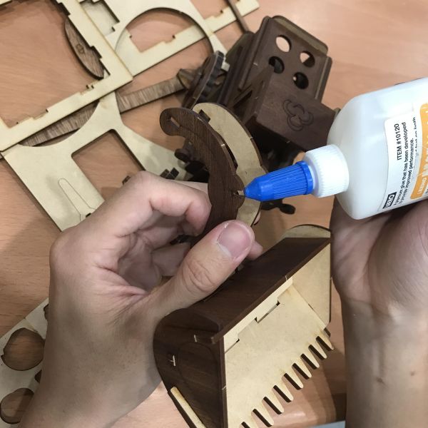 【全館現貨】卷木森活館【推土機筆筒】DIY 組裝 木製玩具 動手做 