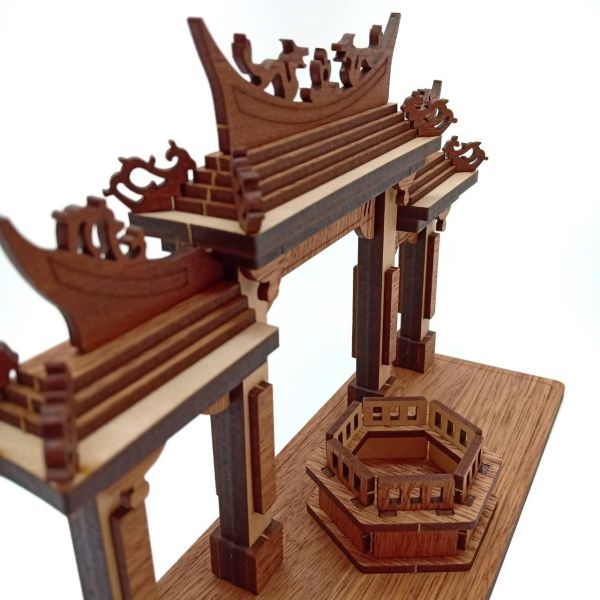 【手作DIY】鹿港 媽祖廟 牌樓 天后宮 模型神轎 武轎 棚轎 小神房 廟會 廟宇模型 宮廟模型 模型廟 陣頭 白沙屯 拱天宮 