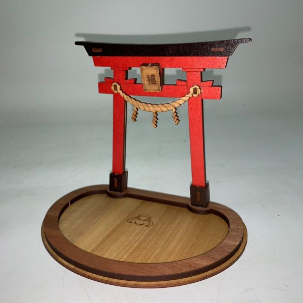 【手作 DIY】鳥居 玄關鑰匙 收納架 手機架 置物盤 玄關擺件 達摩 日本 神社 不倒翁 日式 木質 木製 禮物 組裝 