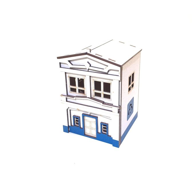 【現貨】造型存錢筒 木製存錢桶 存錢筒 木質收納 桌面小物 創意禮品 擺飾 收藏 鹿港 建築物 