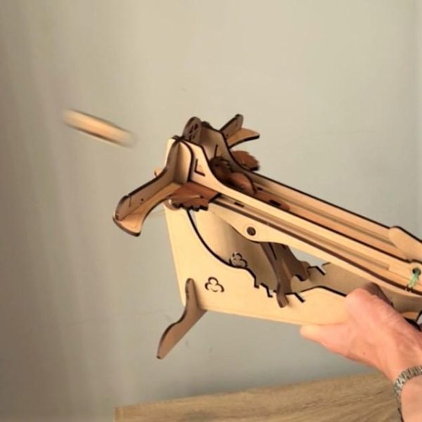 【全館現貨】卷木森活館【老鷹彈弓】DIY 組裝 木製玩具 模型 動手做 兒童玩具 玩具槍 