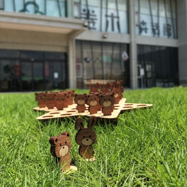 【全館現貨】【手作 DIY】小動物 造型 跳棋 桌遊 組裝玩具 木製 木頭 模型 動手做 兒童玩具 益智遊戲 可愛 