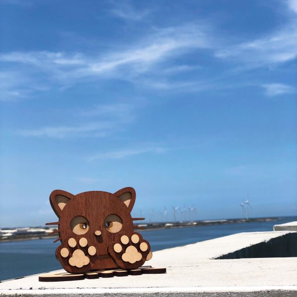 【全館現貨】【貓咪 眼鏡架】小貓咪 造型 手作 DIY 組裝 模型 動手做 辦公室 收納盒 收納 動手做 寵物 