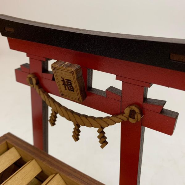 現貨【鳥居 賽錢箱】手作DIY 小費箱 打賞箱 木製 存錢筒 日式 木質 新年禮物 存錢罐 御守 客製化禮物 撲滿 