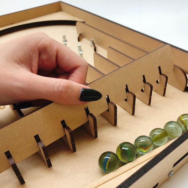 現貨【彈珠台】組裝 DIY 材料包 彈珠檯 木製玩具 動手做 夜市 彈珠台 玩具 兒童 新年禮物 過年 手作 童玩 春節 