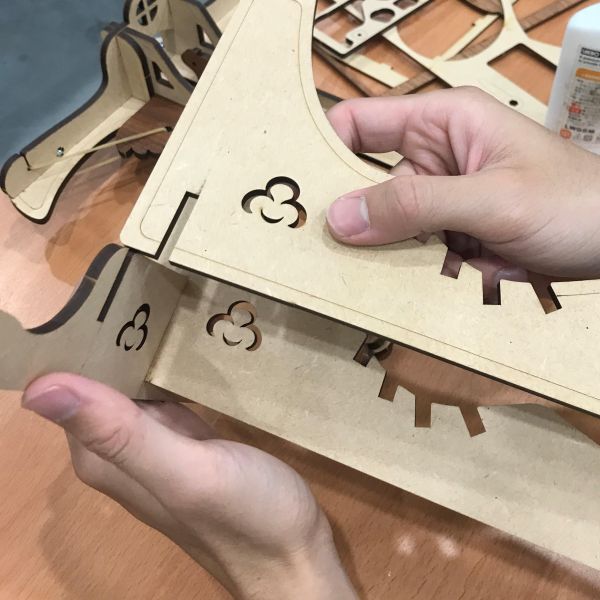 【全館現貨】卷木森活館【老鷹彈弓】DIY 組裝 木製玩具 模型 動手做 兒童玩具 玩具槍 