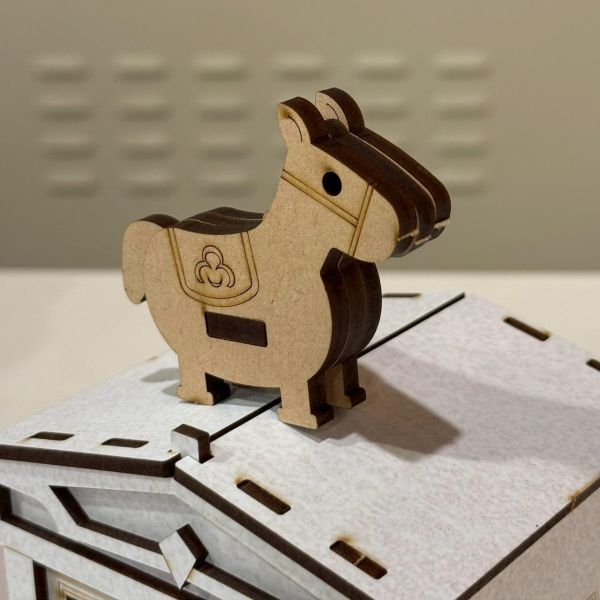 【現貨】造型存錢筒 木製存錢桶 存錢筒 木質收納 桌面小物 創意禮品 擺飾 收藏 鹿港 建築物 