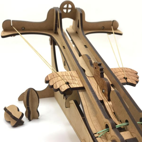【全館現貨】卷木森活館【老鷹彈弓】DIY 組裝 木製玩具 模型 動手做 兒童玩具 玩具槍 
