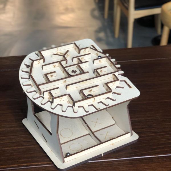 【全館現貨】卷木森活館【旋轉迷宮】DIY 組裝 木製玩具 模型 動手做 兒童玩具 益智 