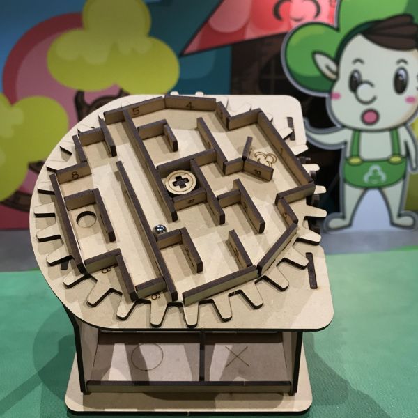 【全館現貨】卷木森活館【旋轉迷宮】DIY 組裝 木製玩具 模型 動手做 兒童玩具 益智 
