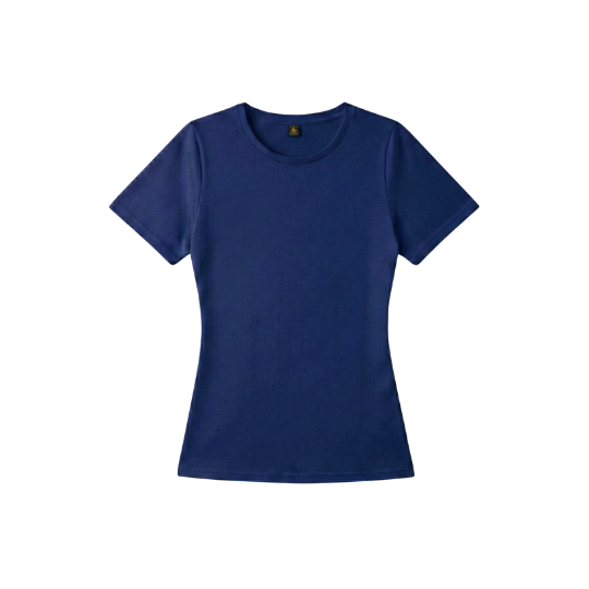 【圓領】女版素T - 海藍色系 女生素T,女版圓領T,重磅不透色,顯瘦短袖,百搭白T,黑灰白,純棉女裝,極簡穿搭