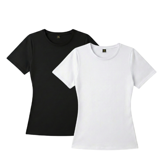 【圓領】女版素T - 經典色系 女生素T,女版圓領T,重磅不透色,顯瘦短袖,百搭白T,黑灰白,純棉女裝,極簡穿搭