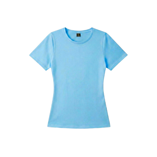 【圓領】女版素T - 海藍色系 女生素T,女版圓領T,重磅不透色,顯瘦短袖,百搭白T,黑灰白,純棉女裝,極簡穿搭